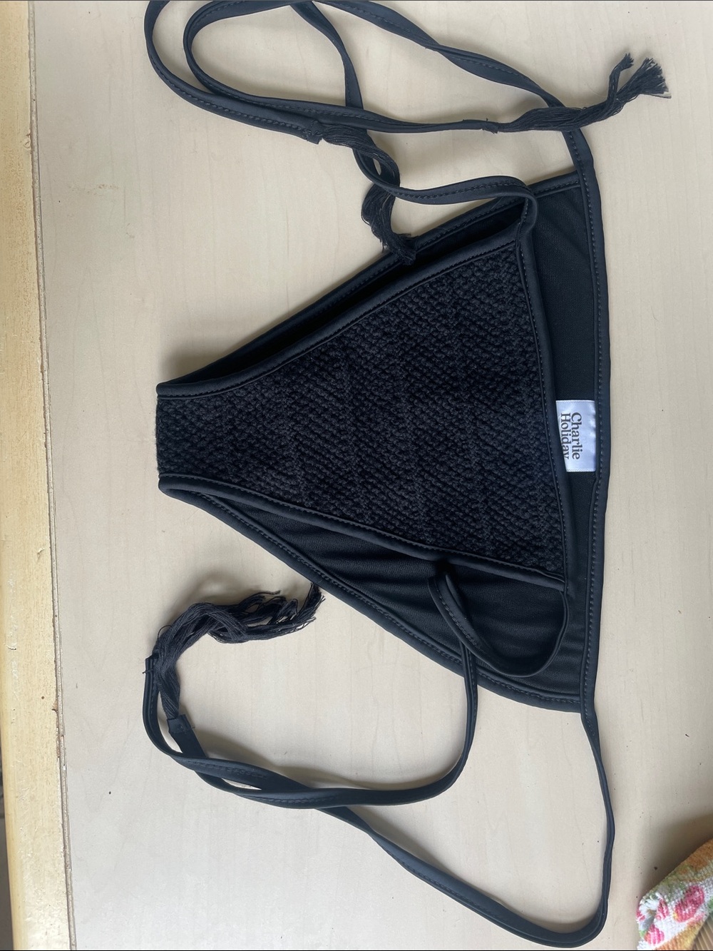 Charlie Holiday Death Valley Crochet Black Size 6